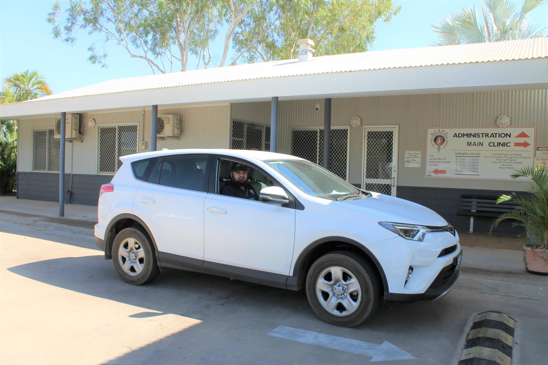 A car in the Kunnunurra transport service.